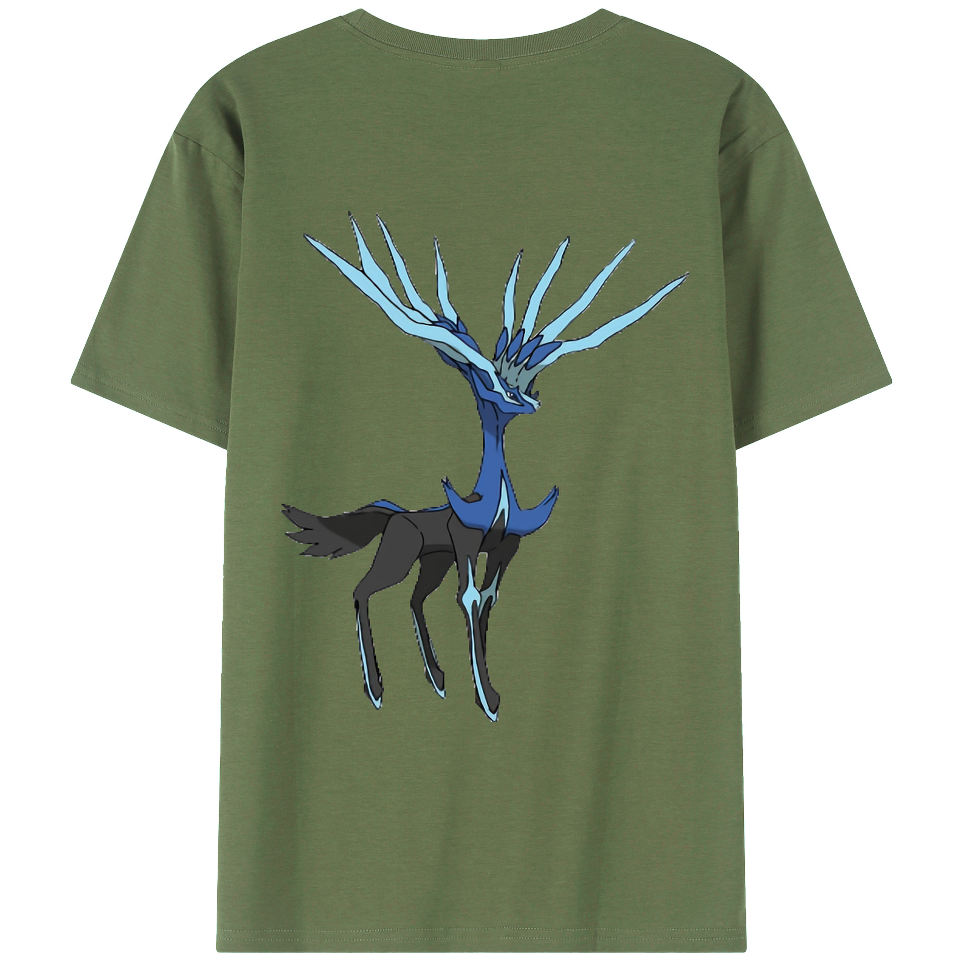 （画像用） ポケットモンスター Pokémon 綿100％ メンズ半袖Tシャツ（バックプリント） 通気性